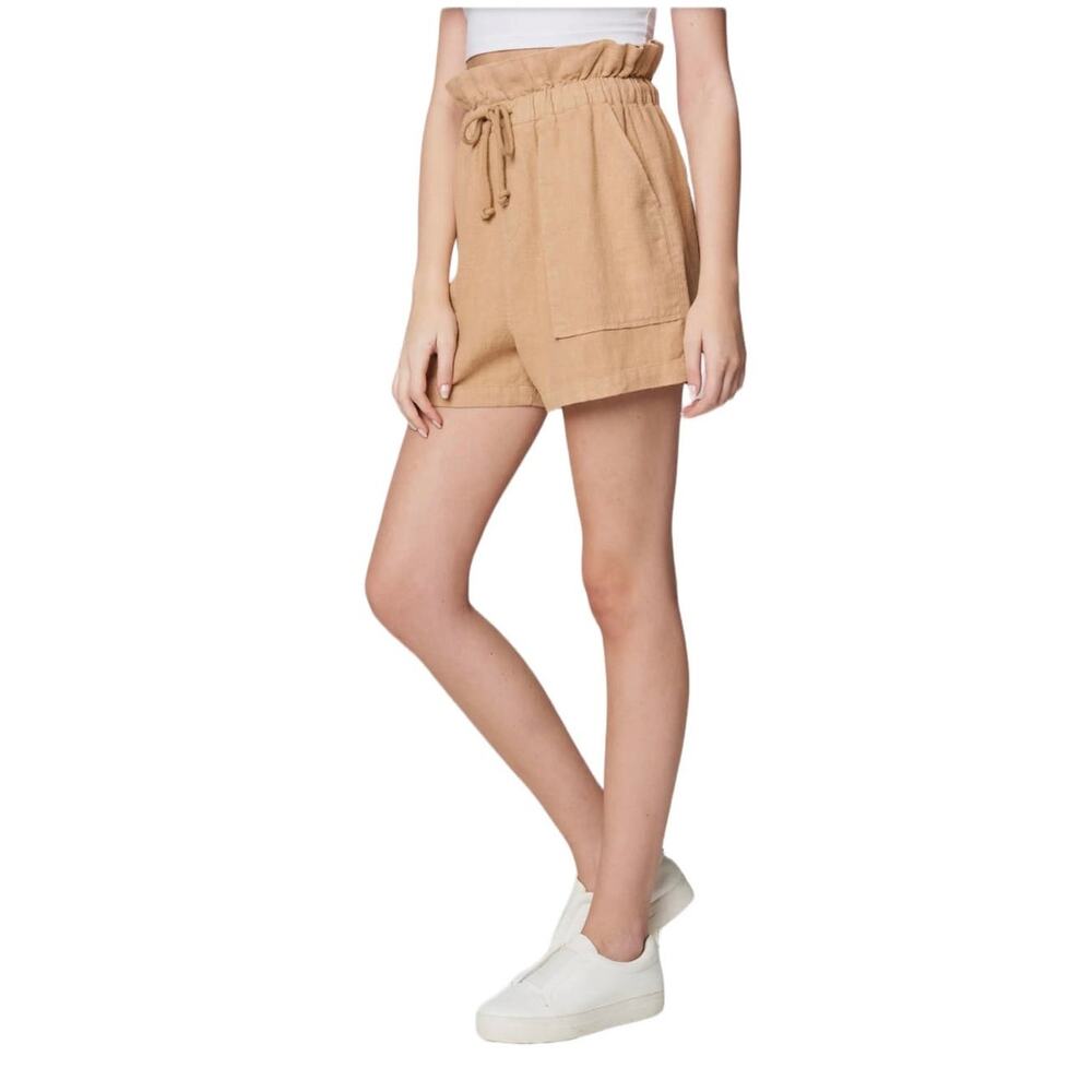 NWT! Blank NYC Paperbag Drawstring Tan Shorts - Size M - Picture 2 of 9